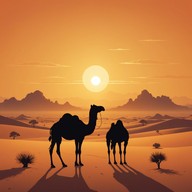 a smooth, flowing middle eastern melody.