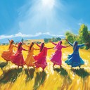 a lively instrumental celebrating joy with vibrant bhangra beats