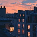 expressive accordion tune painting love in evening paris