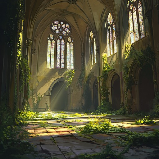 An atmospheric track that uses minimalistic sound palettes to create a haunting sense of something long lost and now remembered, echoing through an abandoned cathedral. Sounds build a gradually intensifying feeling of unease and discovery.