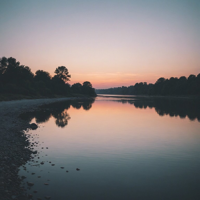 A composition that flows like water, immersing listeners in a serene auditory journey that harmonizes soulful depth with tranquil highs. Ebbing and flowing with gentle crescendos, this track mirrors the quiet afterglow of a duskey sunset by the riverside where thoughts drift away on soft, reflective waves.