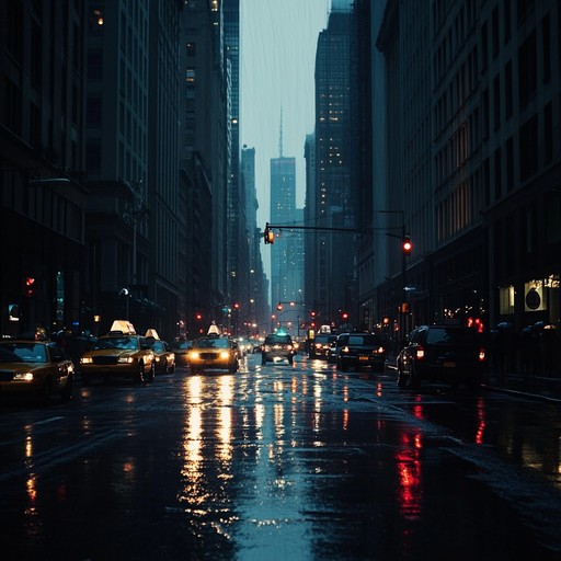 A somber composition capturing the essence of a rainy city scene at midnight, blending soulful melodies with rhythmic beats characteristic of uk jack swing. The track creates a moody atmosphere with layered synths and deep basslines, evoking a sense of nostalgia and introspection as it progresses.