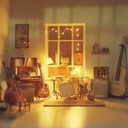 toy sounds create a calm, nostalgic atmosphere.