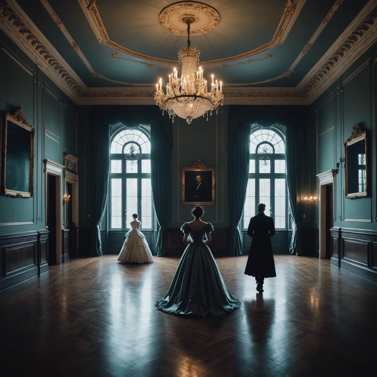 Imagine entering a ball where shadows play under the moonlight, and masked dancers move ethereally to a serene but somber melody. An atmosphere that mixes mystery with the elegance of a forgotten epoch. The song captures the enchanting yet slightly melancholic essence of a victorian era ball, where every note holds a story veiled in velvet darkness.