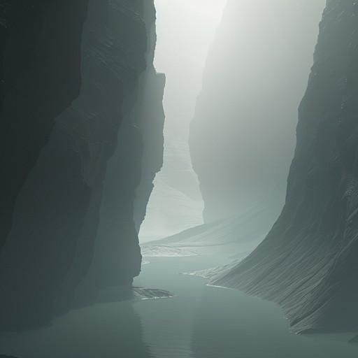 Descend into a vast network of subterranean caverns, where the echoes of dripping water and the distant howls of unknown creatures reverberate through the damp, chilly air. The music evokes a sense of mystery and unease as you navigate the winding passages and hidden chambers, never quite sure what lurks in the shadows.