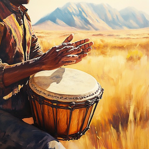 Exploring ancient djembe rhythms and the mysticism of desert landscapes, this track mesmerizes with its repetitive patterns and subtle variations, creating an almost hypnotic state reminiscent of wandering through sun drenched dunes. Traditional and modern elements blend here, forming a soundscape that is both grounded in historical significance and innovative in its rhythmic execution.