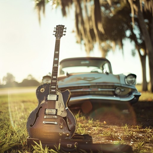 An energetic instrumental track featuring driving blues rock guitar riffs, steady rhythmic drumming, and a soulful bass line. This composition aims to lift the spirits of listeners with its vibrant energy and optimistic undertones, perfect for evoking a feel good atmosphere.