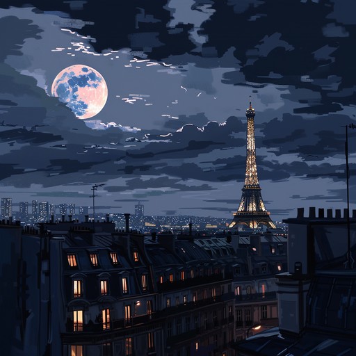 Imagine the enchanting streets of paris, bathed in soft moonlight as melodies from an accordion set a nostalgic mood. The music reflects a blend of traditional cabaret sophistication with a touch of playful whimsy, calling back to the golden era of parisian nightclubs.