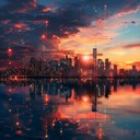 energetic beats with uplifting synth cityscapes.