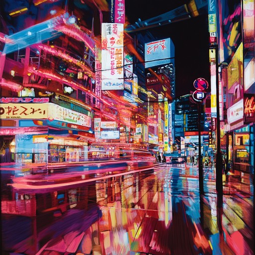 An electrifying instrumental j pop song that captures the essence of tokyo's neon lit streets, combining energetic beats with infectious melodies for an irresistible dance experience.