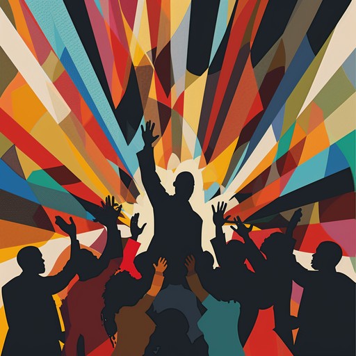 This energetic instrumental captures the spirit of a lively gospel church service. The piano takes the lead, playing bright and celebratory chords that inspire feelings of hope and faith. Accompanying the piano are soulful organ swells, rhythmic tambourine shakes, and occasional hand claps from the congregation. The bassline walks steadily underneath, providing a solid foundation for the other instruments to build upon. As the song progresses, the intensity builds with the addition of triumphant brass lines and passionate drum fills, creating a powerful and moving crescendo. This instrumental encapsulates the essence of gospel music - uplifting, spiritually stirring, and full of joyful praise.