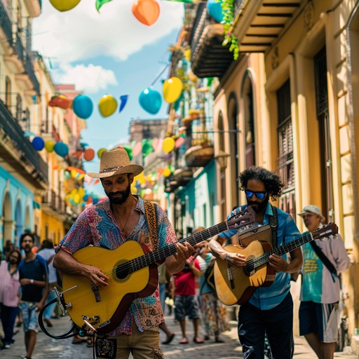 This spirited composition mirrors the hustle and bustle of a havana fiesta. Bright piano solos and syncopated rhythms make it an infectious and uplifting experience perfect for celebrating life.