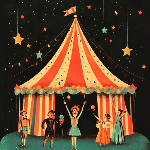 A robust, animated piece that encapsulates the essence of a grand circus extravaganza, with playful and swift changes in tempo and melody. This track vividly portrays the spirited and lively atmosphere of a carnival with its colorful and playful orchestration.