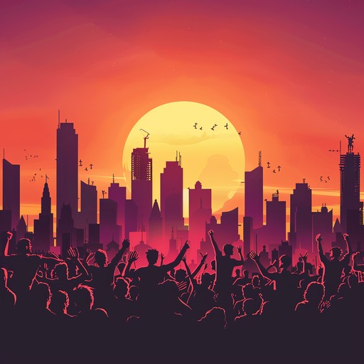 Bright techno beats meet shiny synths and playful melodies, creating an infectious atmosphere reminiscent of open air rooftop parties in the heart of the city. The rhythm and tempo drive a sense of euphoria, perfect for dancing under the stars on a warm summer night.