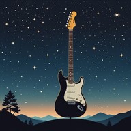 guitar strums under starlight, romantic and deep