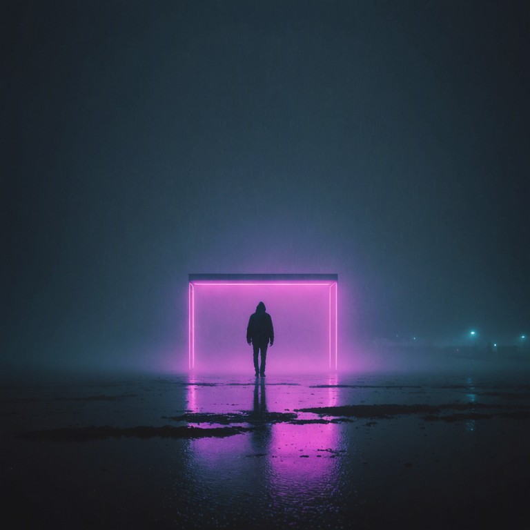 Delve deeper into the ambience of a solitary figure navigating the sprawling, glowing cityscape at night, the landscape a mirror to the internal landscape of the character. The track uses layered electronic textures to create an echo like effect, magnifying the sense of isolation.