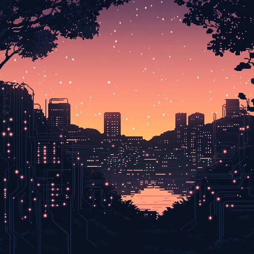 A calming instrumental piece that softly fuses gentle electronic rhythms with ambient soundscapes, inviting listeners into a peaceful and introspective journey through tranquil digital harmonies.