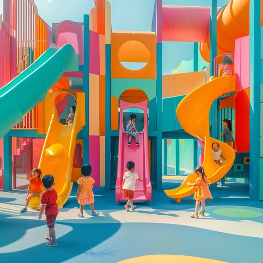 An engaging instrumental piece that celebrates the joy of playground adventures, filled with energetic xylophone melodies and upbeat rhythms, encouraging creativity and fun.