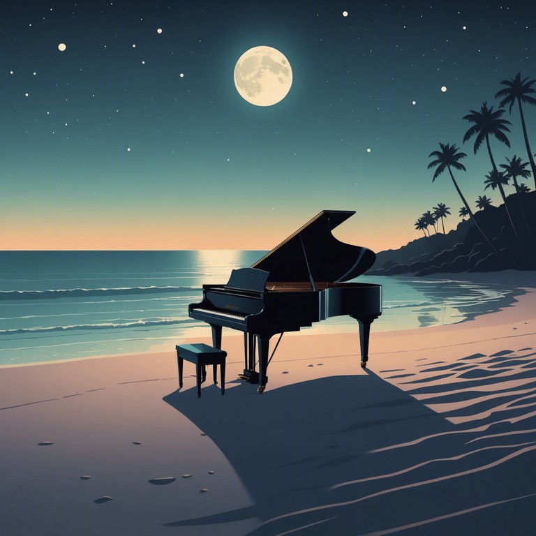 In this track, whispers of the night weave through an evocative soundscape marked by soft, downtempo rhythms that mimic the solitude and tranquility of a moonlit evening. Gentle piano notes offer a contemplative vibe, serving as companions in the quiet hours of solitude.