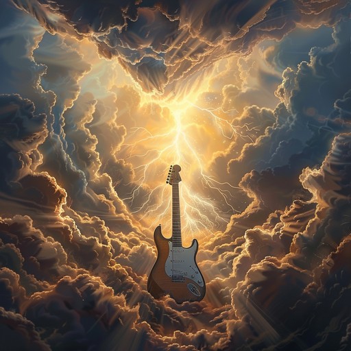 A symphonic rock anthem merging electric guitar with sweeping strings for an empowering, uplifting experience