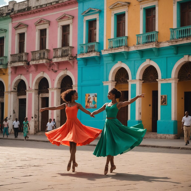 Explore the lively atmosphere of a cuban street festival through music. This instrumental conveys the upbeat and vigorous spirit of cuban culture, backed by rhythms that make you want to dance along, feeling the sun and joyous crowd around.