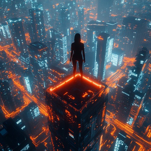 An instrumental journey through a neon drenched cityscape, where powerful synth leads and driving beats inspire a sense of ambition and futuristic confidence.