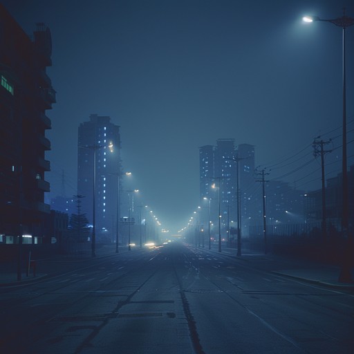 A melancholic journey through empty streets, driven by haunting electronic beats and atmospheric tones, capturing the isolation of urban solitude at night.