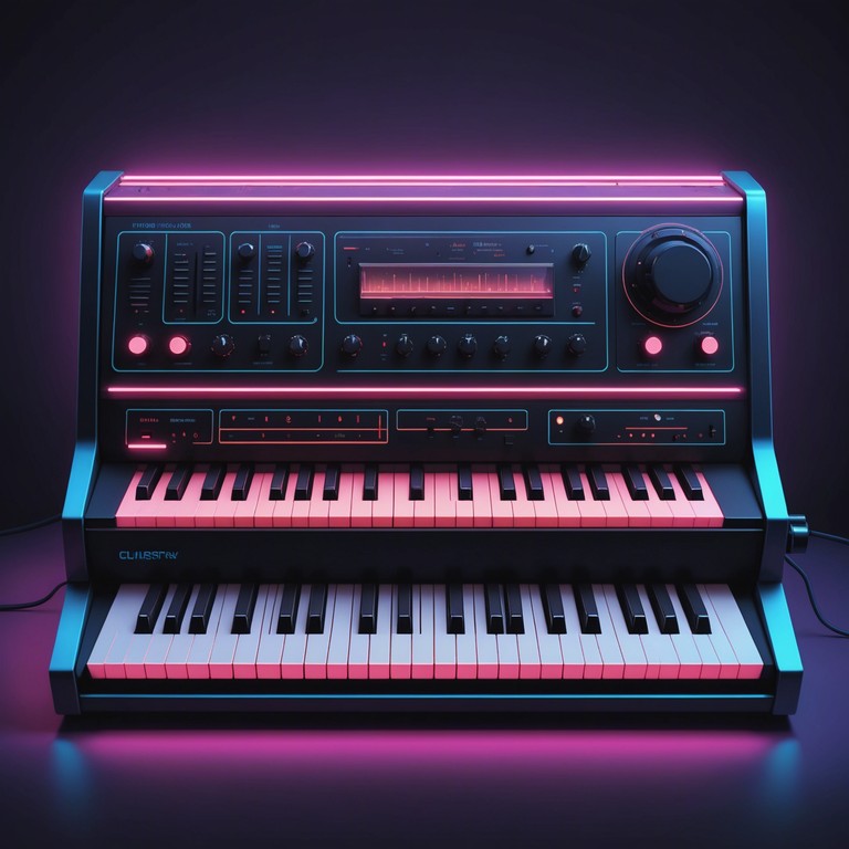 A soothing immersion into neon glamour and retro vibes, embodying the essence of nostalgic futurism through evocative electronic melodies. Ideal for moments of late night contemplation or creative inspiration.