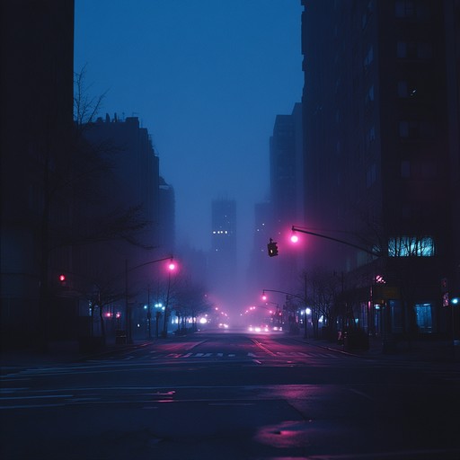 A chilling instrumental pop track featuring eerie synths and dark basslines that create a foreboding atmosphere reminiscent of wandering through a ghost town at night.