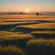 solo guitar portrays nostalgic prairie scenes