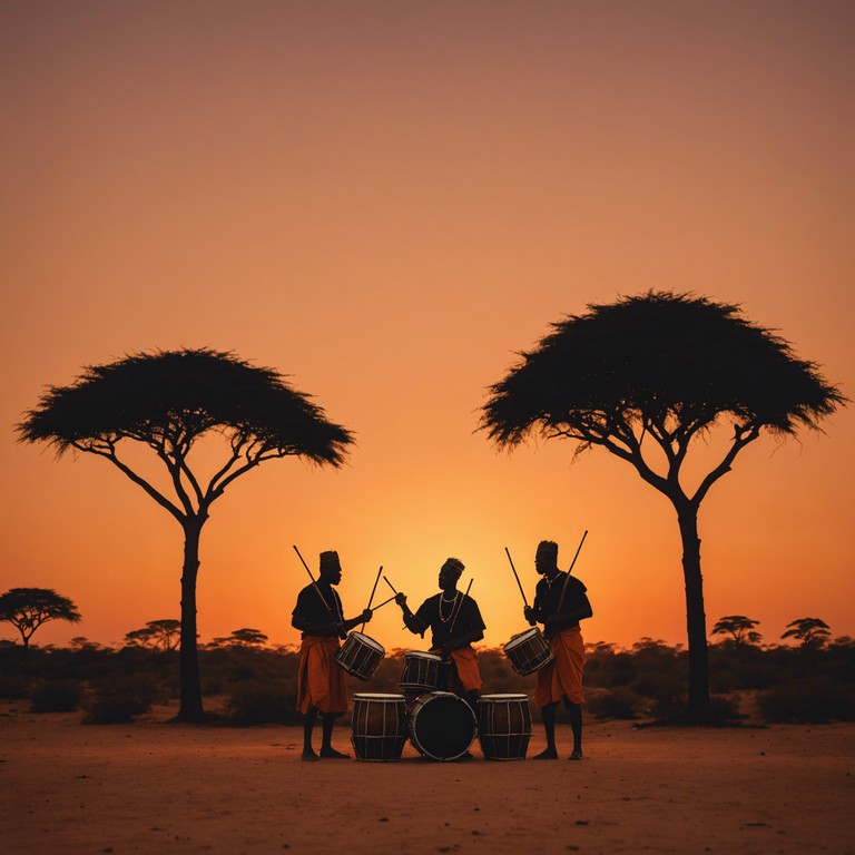 An instrumental that blends powerful traditional african percussion with contemporary funk influences for a sound that's both classic and invigorating, ideal for dance floors or cultural festivals.