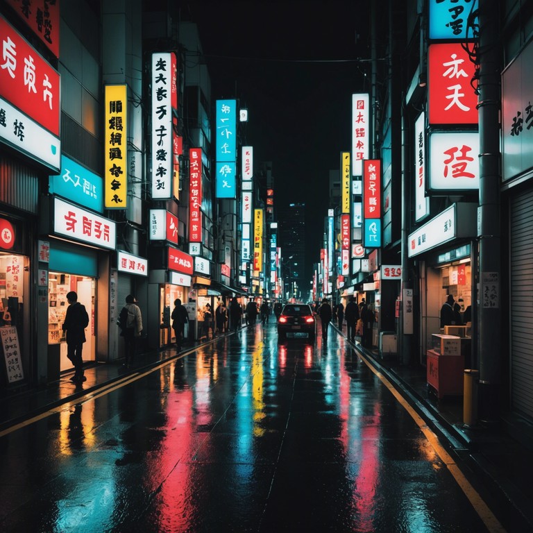 In this track, soft and whimsical synths meet energetic electronic beats portraying the nighttime hustle of tokyo mixed with intimate moments of reflection. The music captures a futuristic yet nostalgic vision of the city, infusing traditional japanese instruments with a modern electro twist to create a dynamic, cinematic soundscape perfect for exploring heartfelt dialogues and high energy scenes.