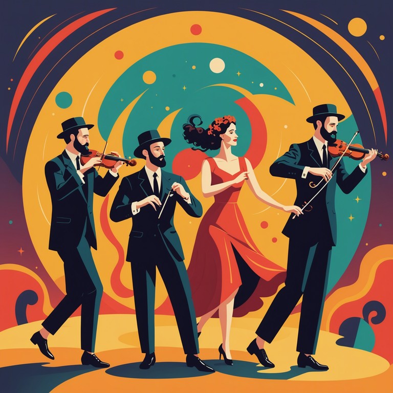 This composition combines traditional joyful klezmer tunes with modern rhythmic elements, designed to evoke images of lively gatherings and heartfelt celebrations. Emphasizing festive melodies, it encapsulates the essence of jewish musical heritage transformed through contemporary beats for a global audience.