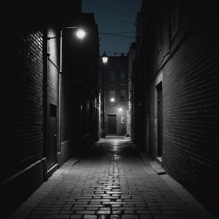 In this composition, the chilling embrace of darkness is rendered through sustained, droning tones that morph gently over time, invoking an atmosphere of an abandoned city at night, wrapped in fog and subtle fear. The eerie calmness is frequently disrupted by discordant sounds that mimic distant, unsettling whispers and footsteps