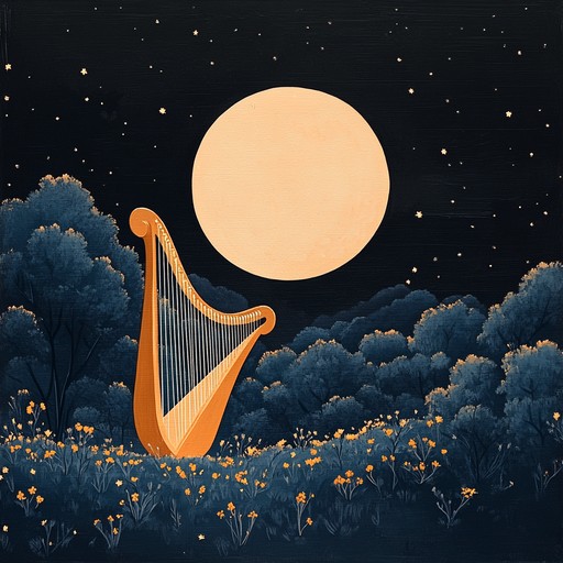 An instrumental lullaby featuring delicate harp melodies intertwined with soft ambient sounds, inspiring inner strength and peaceful sleep while evoking a sense of comfort and empowerment