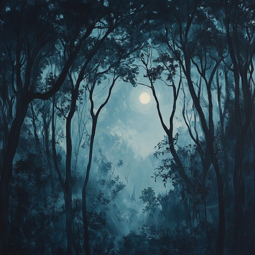 A suspenseful yet ethereal track evoking a nocturnal forest atmosphere. Gentle whispers mingle with subtle ethereal pads, gradually building tension. Perfect for scenes needing an eerie yet captivating ambiance