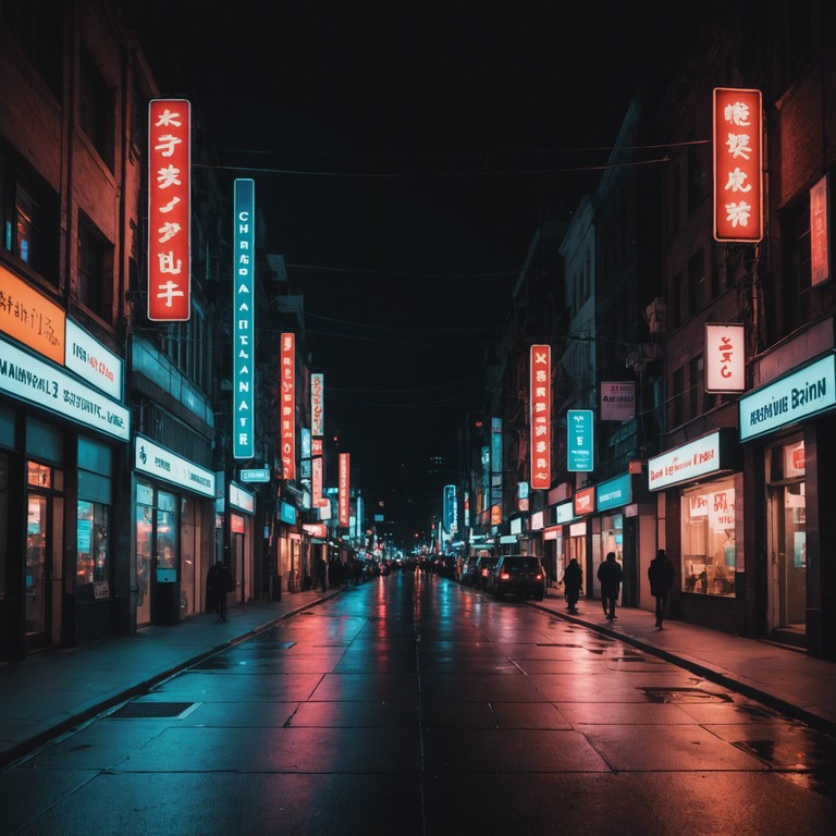 Capturing the palpable vibe of a city under the neon lights, this track combines sharp synthesizer lines with a thumping grime beat, mirroring the rapid heartbeat of urban life, making listeners feel like they are walking down buzzing city streets at night.