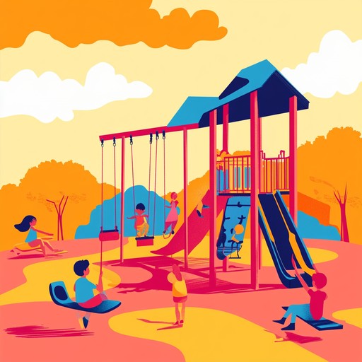 Bright and lively instrumental tune perfect for children's playtime. Features upbeat rhythms and whimsical melodies evoking fun and joy on a sunny day at the playground. Ideal for activities, games, or background music for children's events.