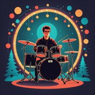 energetic drums lead festive holiday melodies