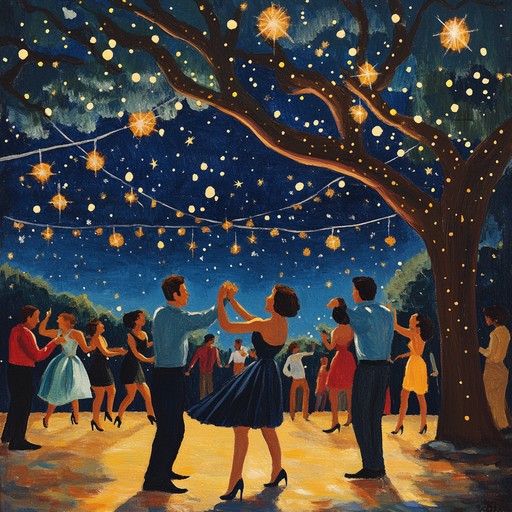 A high energy latin instrumental capturing the vibrant rhythms of salsa under the night sky, igniting an irresistible urge to dance and celebrate life.