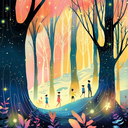 With gentle rhythms and playful melodies, this instrumental track transports children to a magical forest filled with wonder and adventure, encouraging exploration and imagination