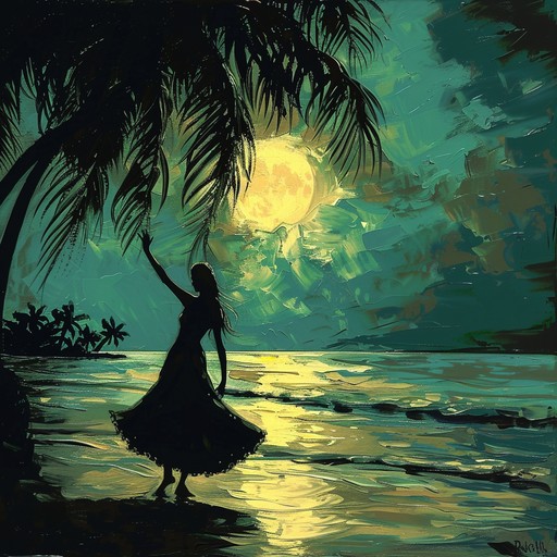 Picture yourself on a warm, tropical beach at night, the sound of gentle waves lapping at the shore as you sway to the sensual rhythm of this bossa nova tune. Nylon-string acoustic guitar and soft percussion set an intimate mood, with hints of piano, vibraphone and flute adding colorful embellishments. The laid-back tempo and soothing harmonies transport you to the sandy beaches of rio de janeiro for a moonlight samba with your lover.