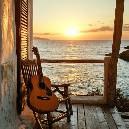 An enchanting instrumental that showcases mellow guitar melodies, painting a tranquil picture of palm trees swaying in the breeze, and the soft glow of the setting sun casting golden hues over a quiet beach. The music embodies relaxation and the serene beauty of a tropical paradise.