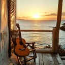 gentle guitar melodies capture essence of a serene tropical sunset