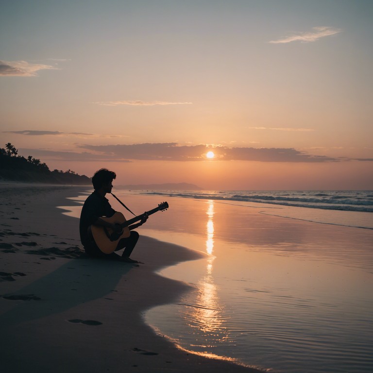 A soulful blues piece featuring a serene guitar performance that mimics the gentle ebb and flow of waves at dusk. The song combines traditional blues tones with a relaxing tempo, ideal for unwinding after a long day.