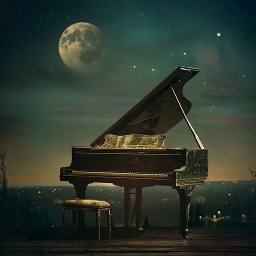 Guide listeners through an enchanting cabaret night with mystical and whimsical soundscapes, led by a sophisticated piano and delicate percussion that evoke a nostalgic dream world where fantasy intertwines with vintage charm.