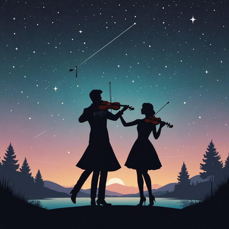 This track captures the essence of a romantic evening with gentle, flowing melodies played by a solo violin, creating a backdrop perfect for intimate moments and reflective pauses. The piece progresses with delicate dynamics, embracing the beauty of simplicity and emotional depth in romance.