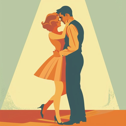 A slow, romantic instrumental ballad perfect for couples to sway together under the sparkly disco ball at a 1950s high school dance. Soft, tender melody with a nostalgic, dreamy mood.