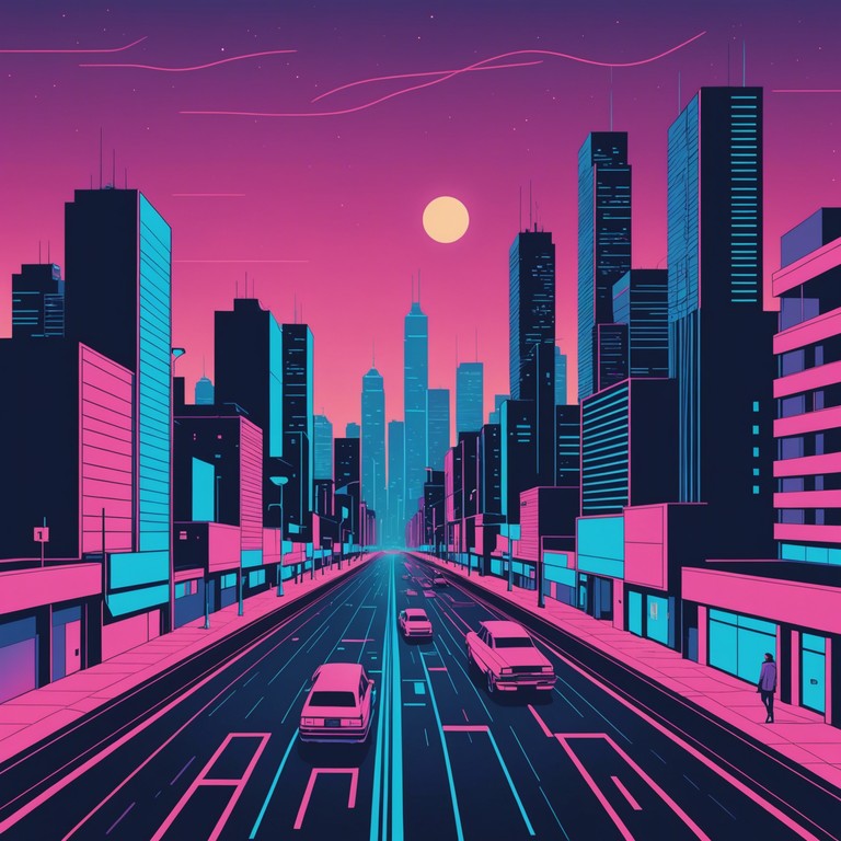 This track takes the listener on a mellow journey through a neon lit cityscape in a cyberpunk world. It's designed to evoke feelings of tranquility and wonder underpinned by a subtle energy that suggests the vibrant life of the cyberpunk city. Synths create layers of chilled ambience, making it perfect for deep focus or background listening