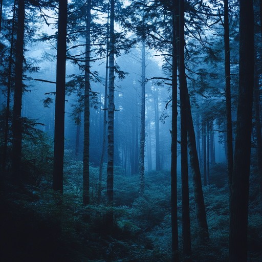 An eerie yet soulful journey through a mystical woodland, where acoustic guitar strums blend with ethereal whispers, creating a serene and haunting musical tapestry that evokes the magic of nature and the mysteries within